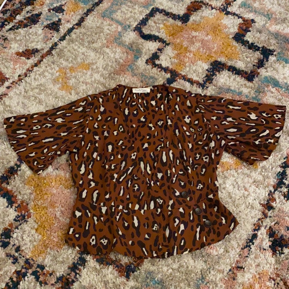 Cheetah Print Blouse